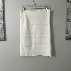 BCBG cream colored pencil skirt size large